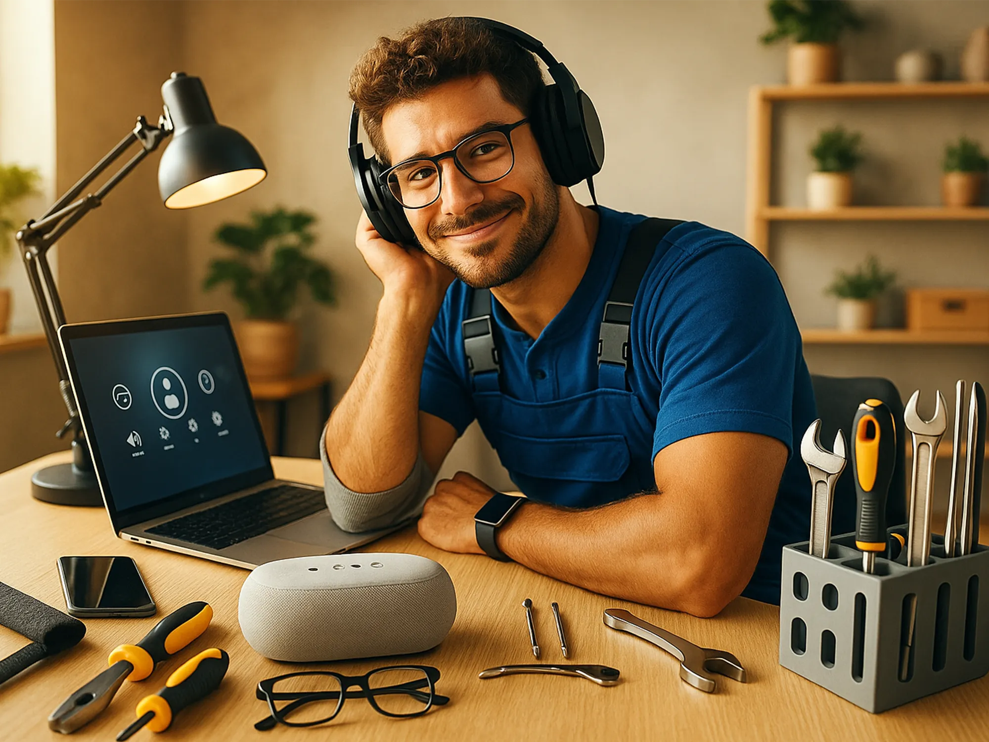 Digital handyman service in Cedar Rapids helping with everyday home tech setup.